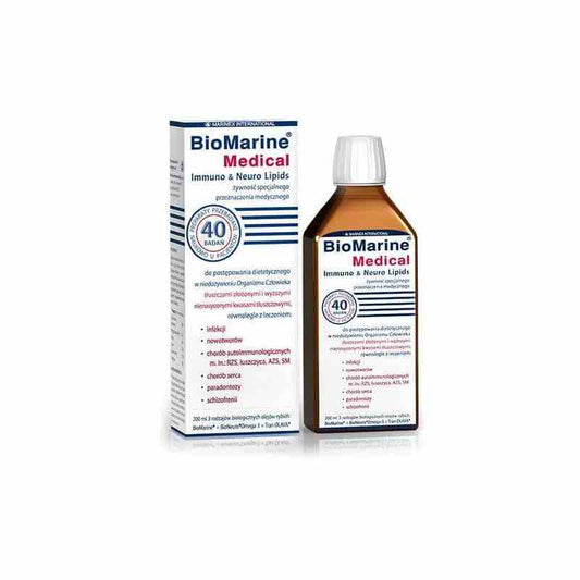 Flüssige BioMarine® Medizinische Immuno- und Neuro-Lipide in 200 ml Flasche, natürliche Nahrungsergänzung für Immunsystem und Gehirn.