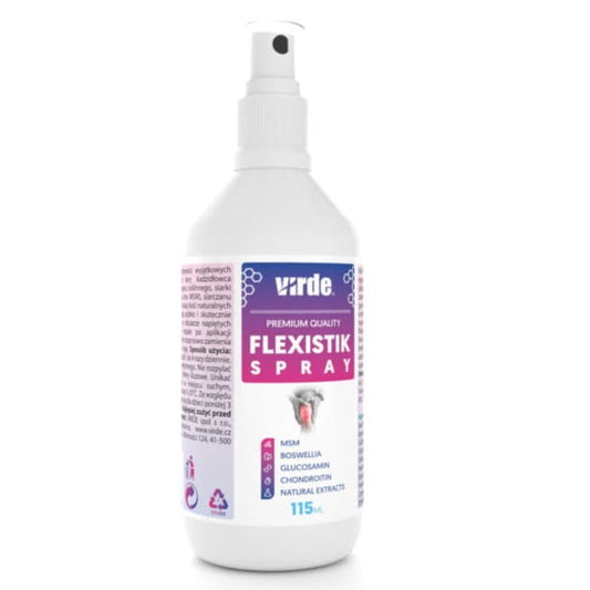 Virde Flexistik Spray in 115 ml Flasche, praktische Anwendung, naturbasierte Inhaltsstoffe, für flexible Gelenke und Mobilität