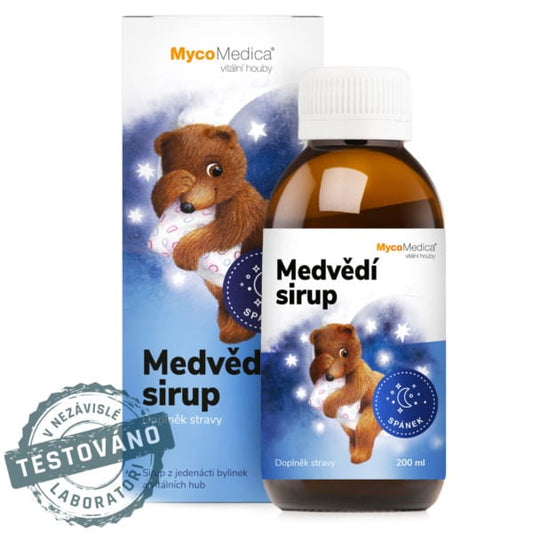 Bärensirup von MycoMedica in 200 ml Flasche, biologisch, mit natürlichen Inhaltsstoffen, für Gesundheit und Wohlbefinden