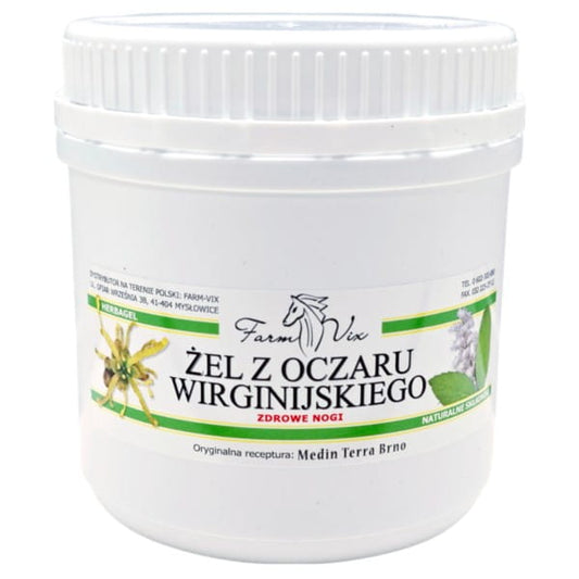 Farm-vix Zaubernuss-Gel in 600 ml Flasche, natürliche Hautpflege mit Hamamelis-Extrakt, von Dystrybutor Biogo.pl