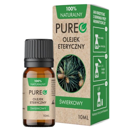 Ätherisches Fichteöl von Pureo in 10 ml Flasche, natürliches Aroma, geeignet für Aromatherapie und Wellnesszwecke