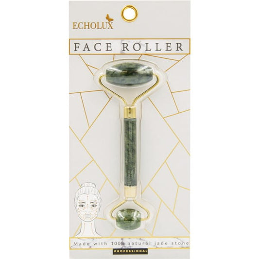 Echolux Jade-Gesichts- und Nacken-Massage-Roller von Korea, grüne Jade-Steine für entspannende Gesichtsmassage