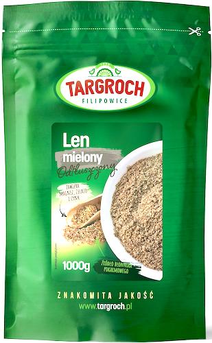 Entfetteter gemahlener Flachs von TAR-GROCH-FIL, 1000 g, fein gemahlenes Leinsamenpulver in attraktiver Verpackung