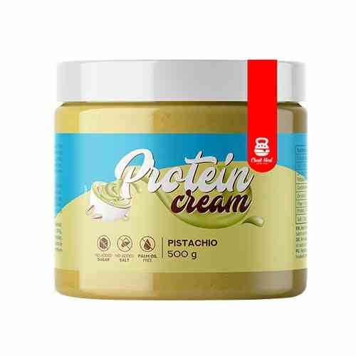 Pistazien-Proteincreme von BIOGO.PL, 500 g, cremige Nusscreme mit Pistazien für gesunden Genuss.