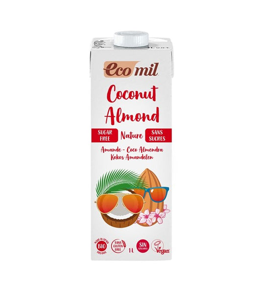 Kokosgetränk mit Mandeln ohne Zucker BIO 1000 ml ECOMIL - Biogo.de