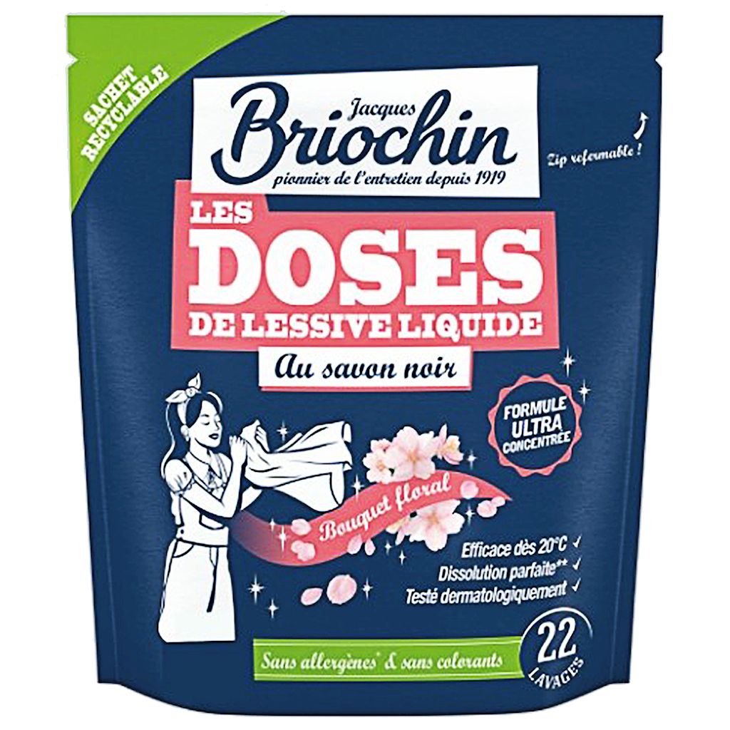 Capsule universali per il lavaggio dei fiori su base di sapone grigio (22 pezzi) - BRIOCHIN