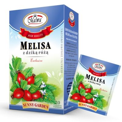 Zitronenmelisse mit Wildrose 20 x 15g Malwa - Biogo.de