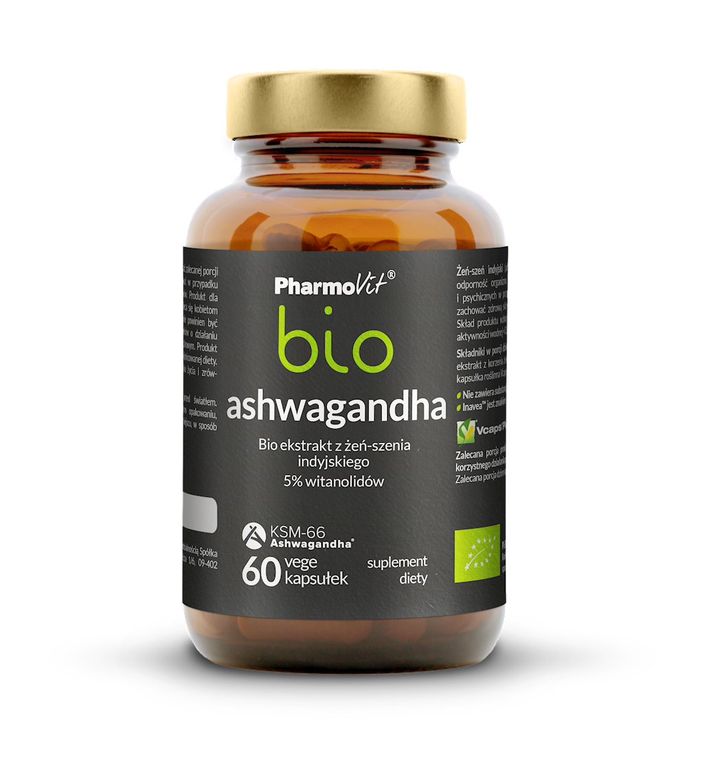 Ashwagandha extrakt BIO 60 kapsúl 33 g - PHARMOVIT