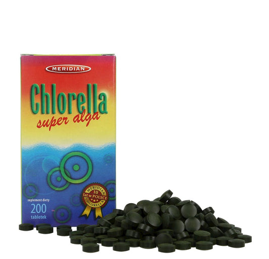 Chlorella Pressalge 200Tabl. (gebrochene Zellwand) MERIDIAN - Biogo.de