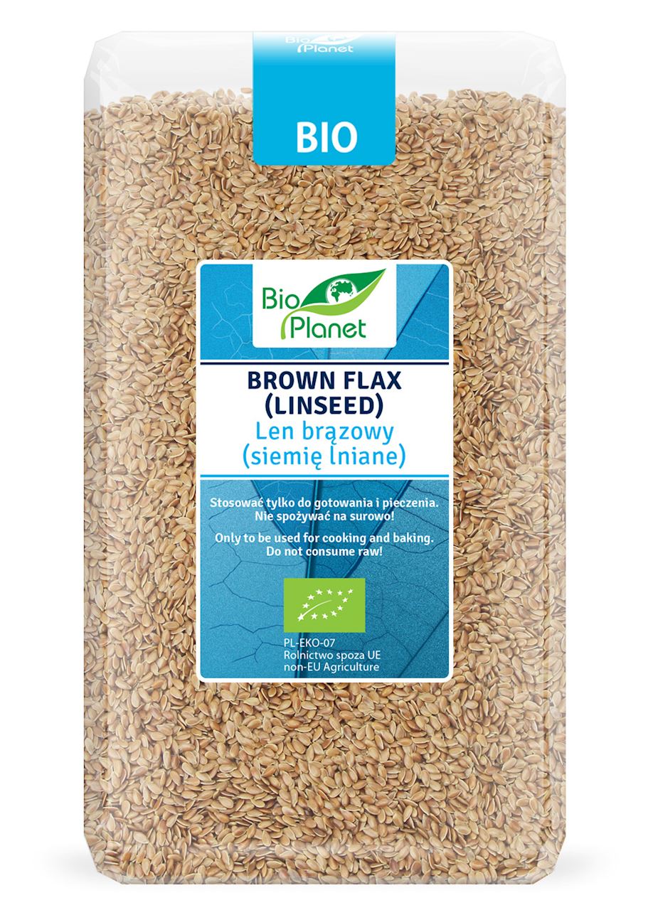 Brown flax (linseed) BIO 1 kg - BIO PLANET