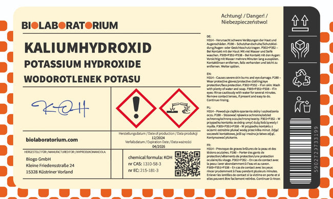 Kaliumhydroksidi 5 Kg BIOLABORATORIO Main Image