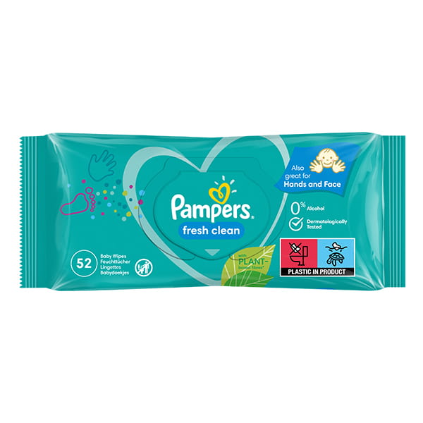Salviette Fresh Clean Pampers 52 Pezzi