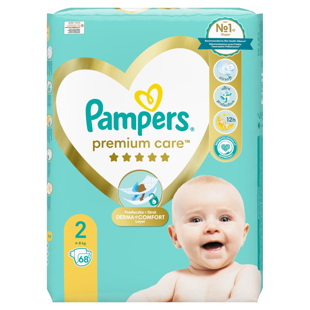 Pannolini Premium Care Taglia 2 Pampers 68 Pezzi