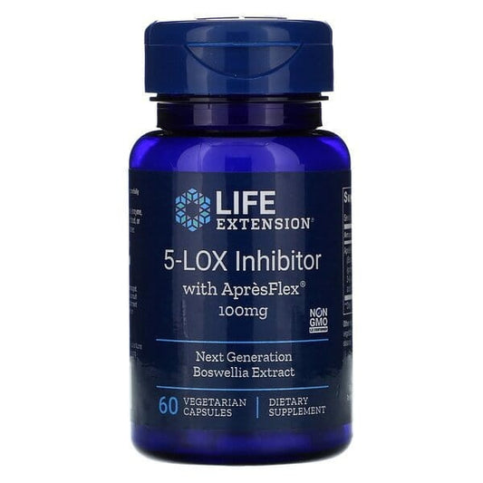 5-LOX-Hemmer mit ApresFlex in 60 Kapseln von Life Extension, Kapseln zur Unterstützung der Gelenkgesundheit.