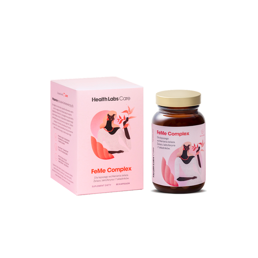 Gesundheit Labs FE ME COMPLEX Kapseln zur Unterstützung der Eisenaufnahme, 60 Stück, natürliche Nahrungsergänzung