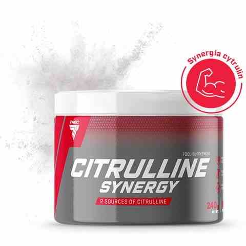 Trec Citrulline Synergy 240 g Mango-Geschmack, Pulver für sportliche Erholung und Durchblutung, fruchtiger Geschmack in der Dose