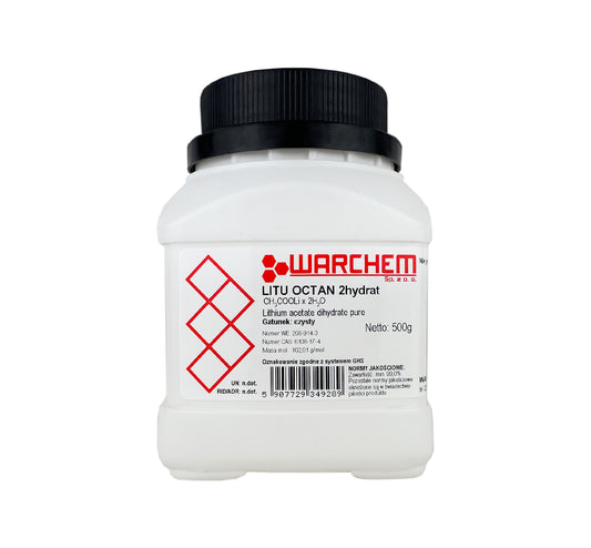 LITIUM OCTATE 2-Hydrat in 500g Packung, weißes chemisches Pulver, hergestellt von WARCHEM, für chemische Anwendungen