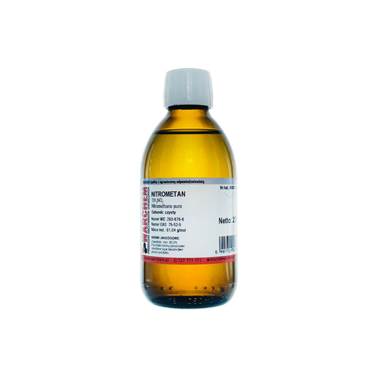 Reines NITROMETHAN 250ml von WARCHEM, biologisch abbaubar, klare Flüssigkeit in Flasche, für chemische Anwendungen
