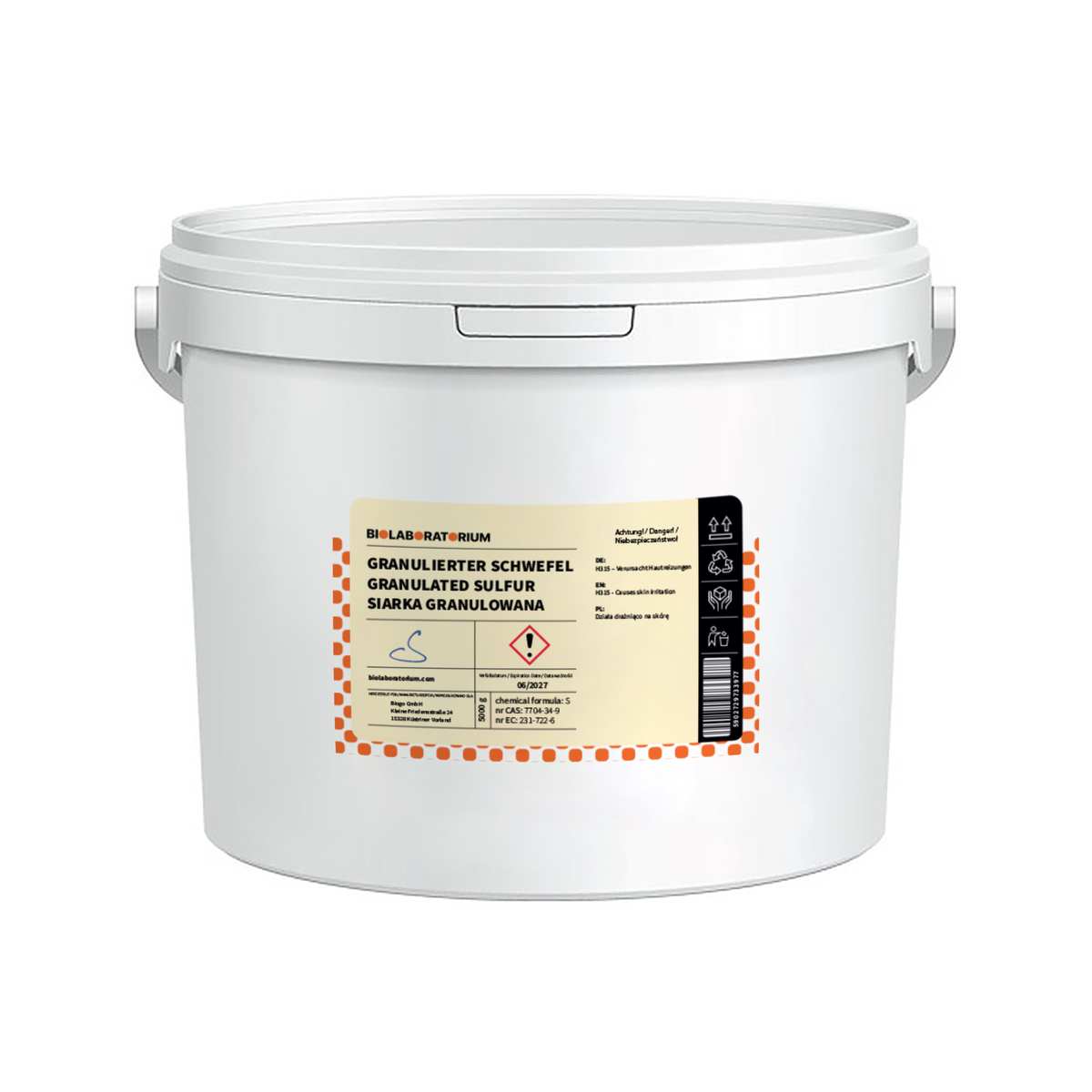 Sulfur Granular 5 kg BIOLABORATORIUM