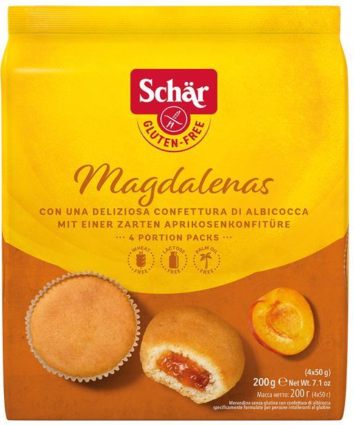 Glutenfreie Magdalenas Cupcakes mit Aprikosenfüllung 200 g SCHÄR