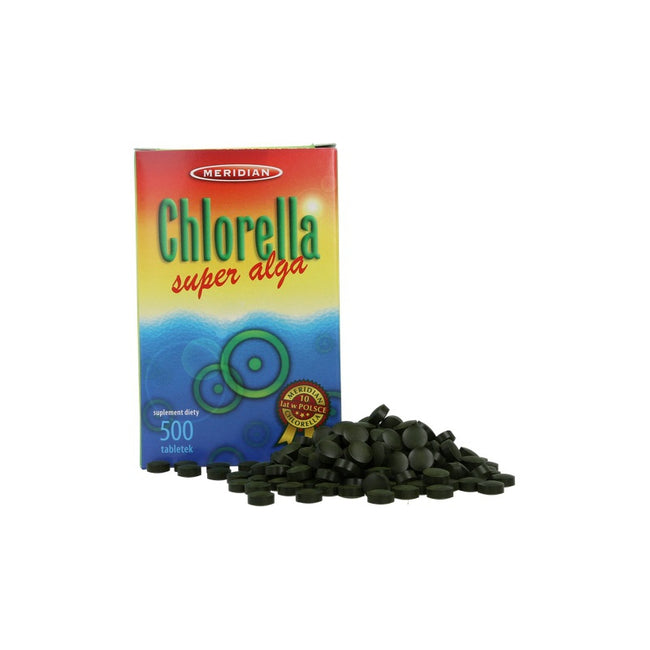 Chlorella algas prensadas 500 tabl. (pared celular rota) MERIDIANO Main Image