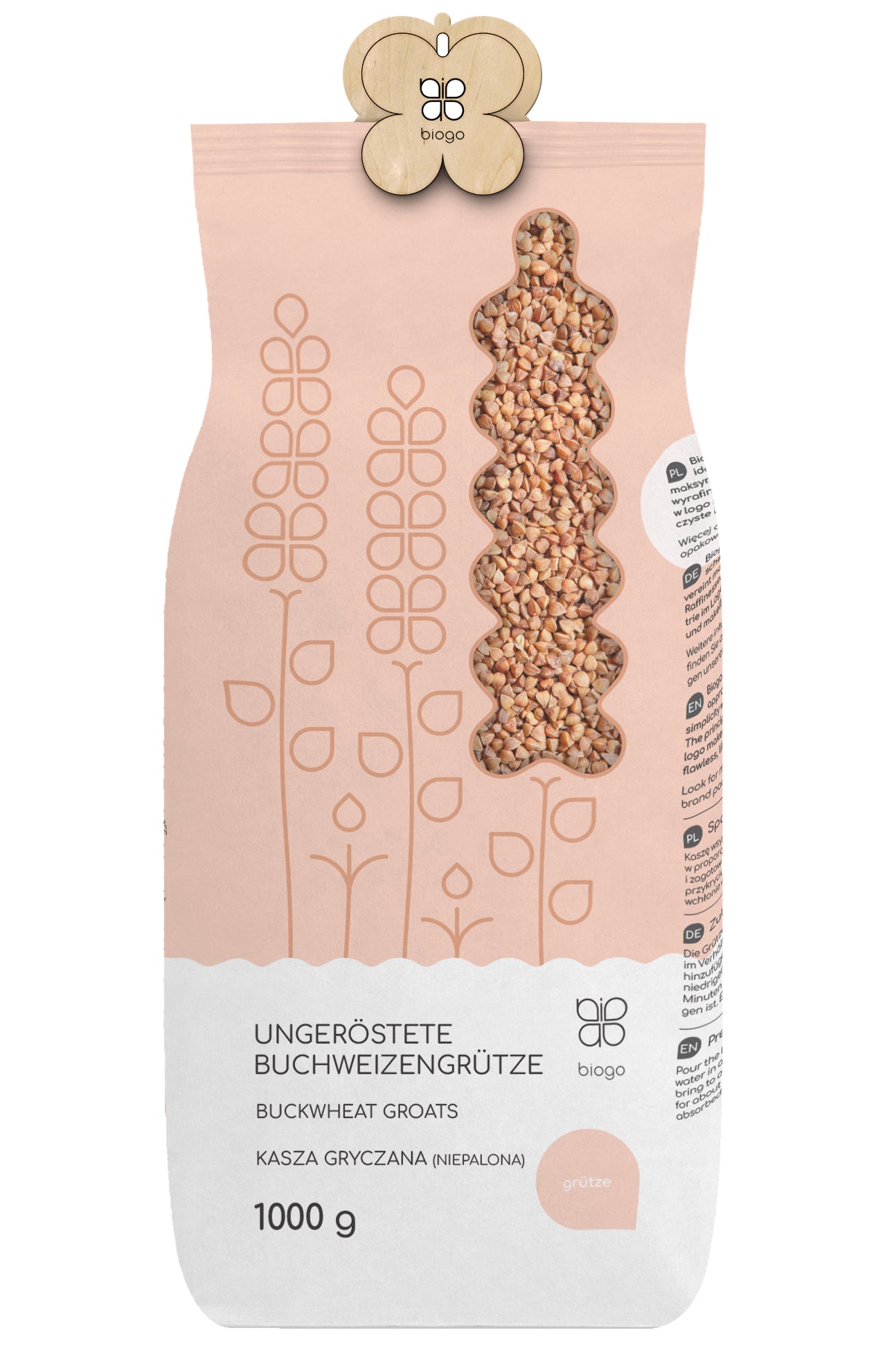 Ungeschälte Buchweizengrütze 1 kg BIOGO - Biogo.de Hauptbild