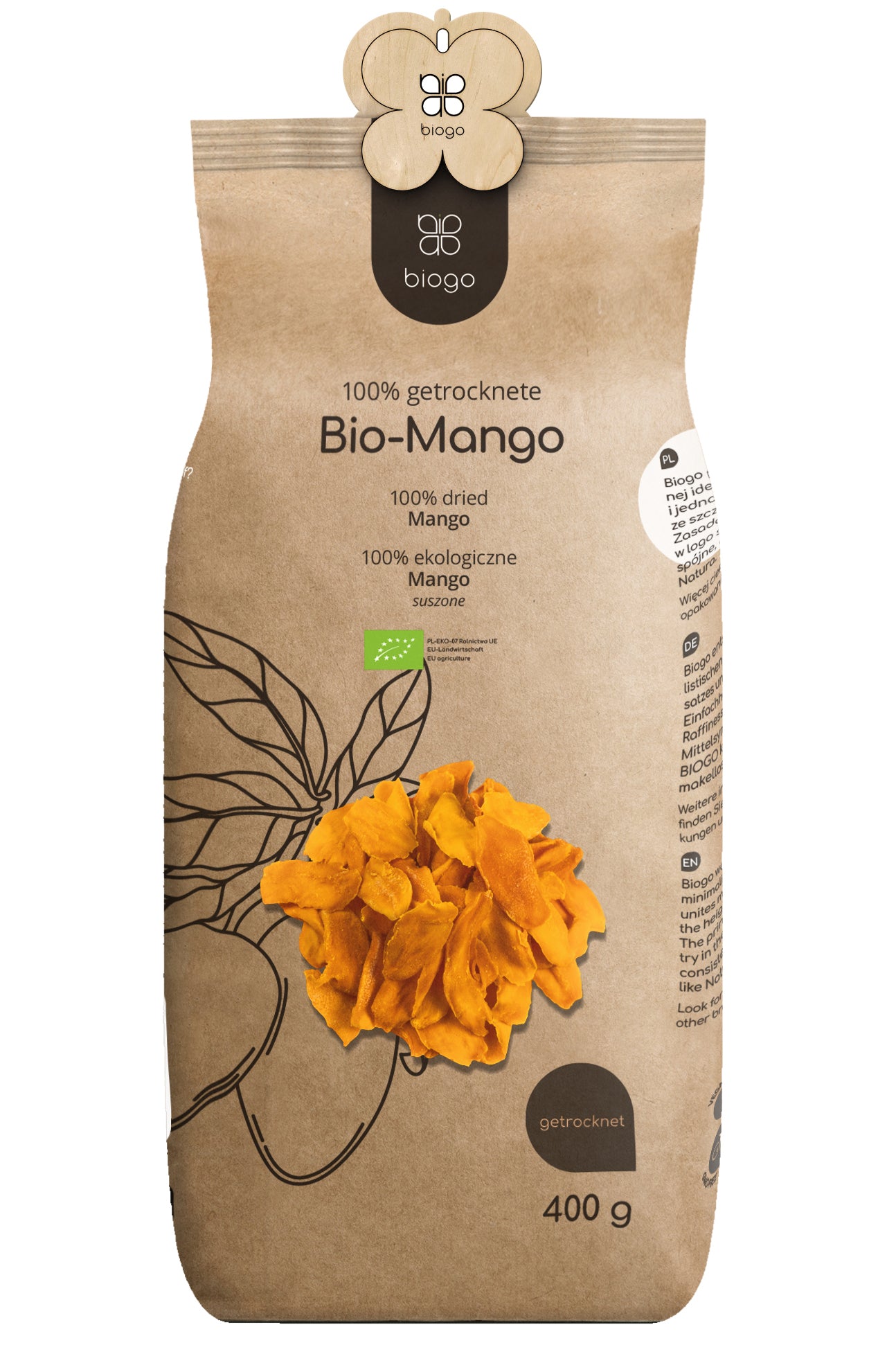 Getrocknete Mango bio 400 g BIOGO - Biogo.de Hauptbild