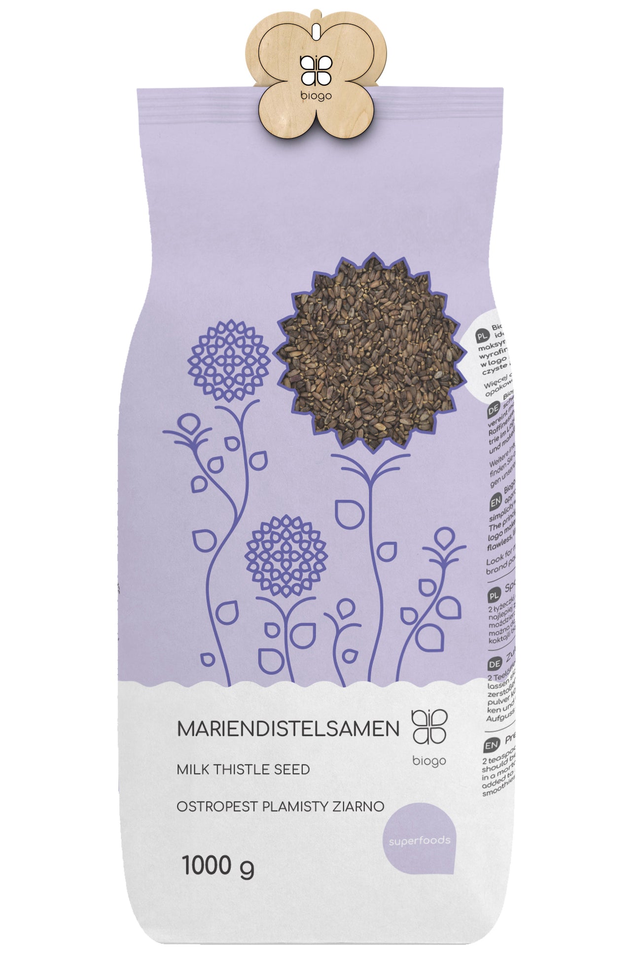 Mariendistelsamen 1 kg BIOGO - Biogo.de Hauptbild