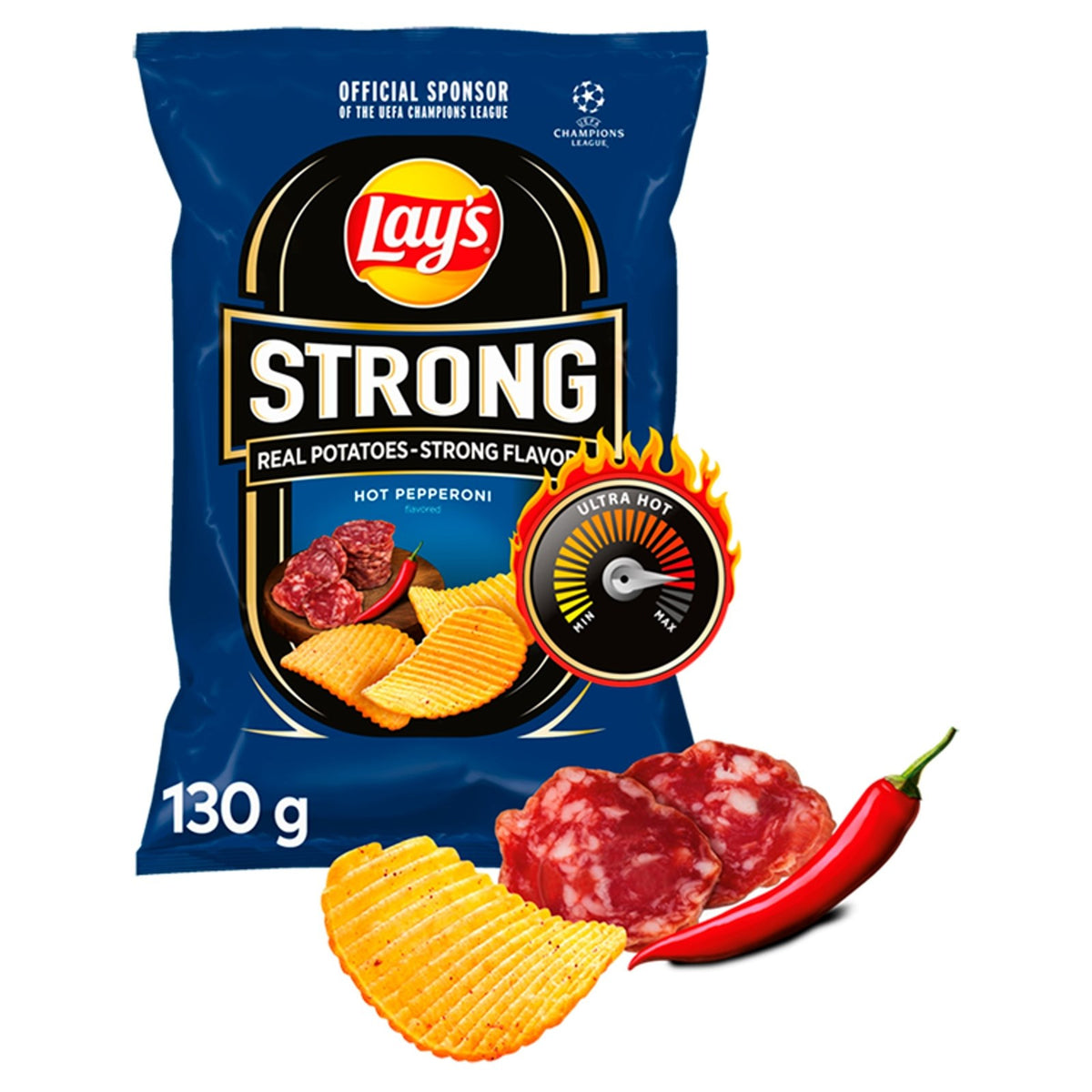 Lay's starke scharfe Peperoni-Chips Frito-Lay 130g - Biogo.de