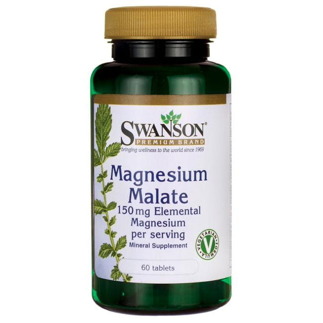 Magnesium-Magnesium-Malat-Malat 60 Tabletten von SWANSON Hover Image