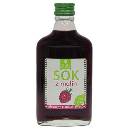 100% Himbeersaft, gepresst aus ganzen Früchten 200ml GREEN PRESS