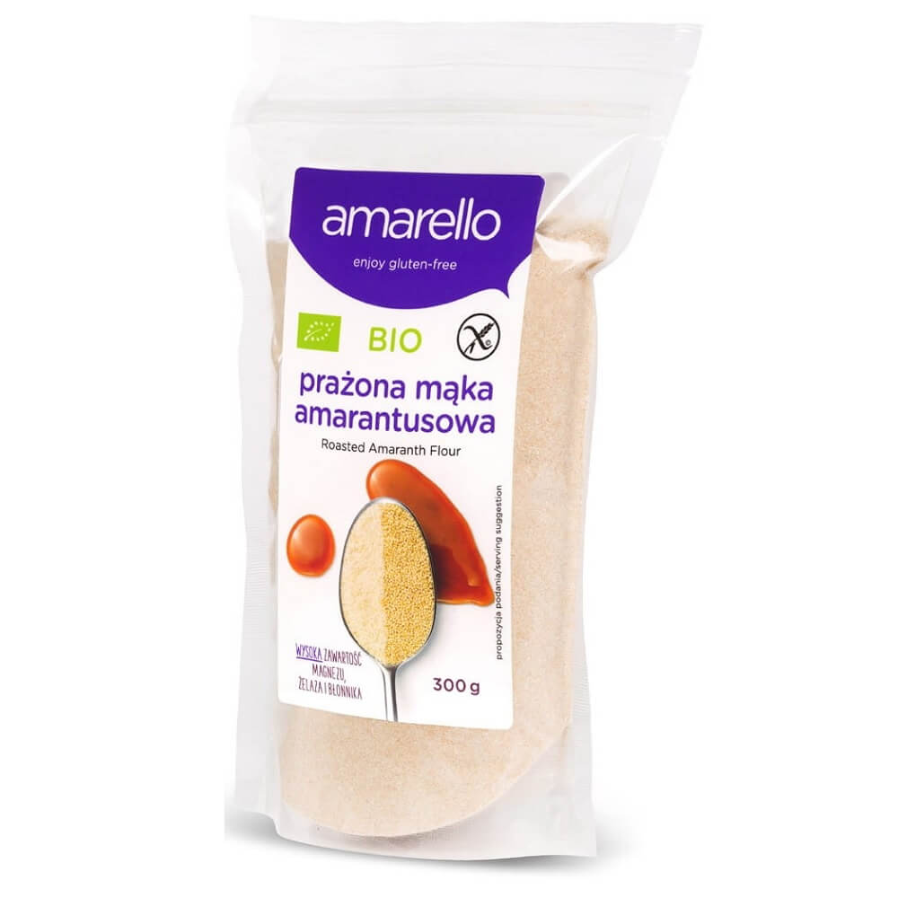 Geröstetes glutenfreies Amaranthmehl BIO 300 g - AMARELLO