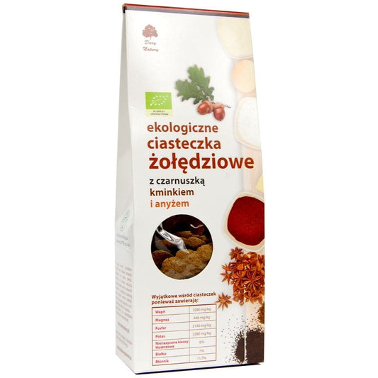 Eichelplätzchen mit Schwarzkümmelsamen und Anis BIO 100 g - GESCHENKE DER NATUR