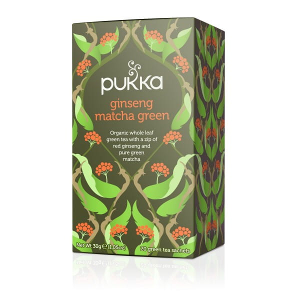 Matcha-Ginseng-Grüntee BIO - 20 PUKKA-Beutel Hover Image