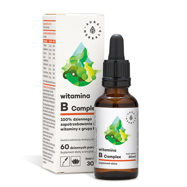 Vitamin B KOMPLEX Tropfen 30ml AURA HERBALS Hover Image