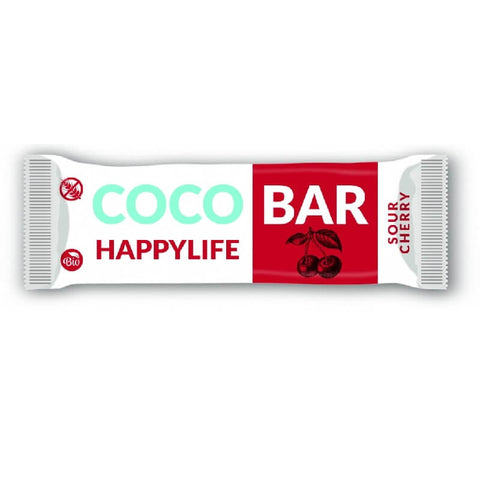 Glutenfreier Kirsch-Kokos-Riegel BIO 40 g HAPPYLIFE