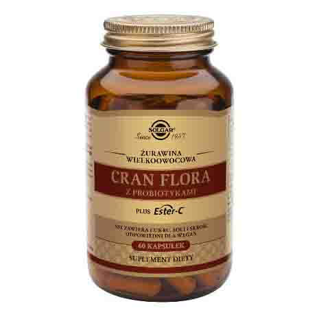 Großfrüchtige Cranberry-Cran-Flora mit Probiotika plus Ester - C 60 Kapseln SOLGAR Hover Image