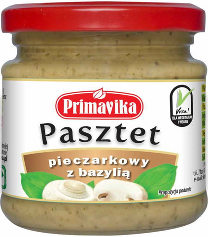 Pilzpastete mit Basilikum 160 g PRIMAVIKA