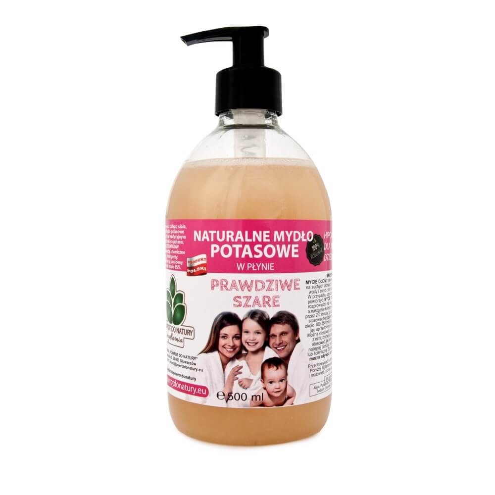 Echte graue hypoallergene Kaliumseife für Säuglinge, Kinder und Erwachsene in Flüssigkeit 500 ml SOAPHOUSE RETURN TO NATURE