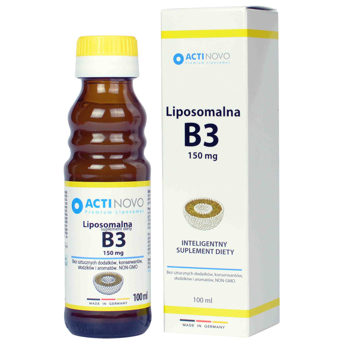 Liposomales Vitamin B3 150 mcg 20 Portionen 100 ml - ACTINOVO