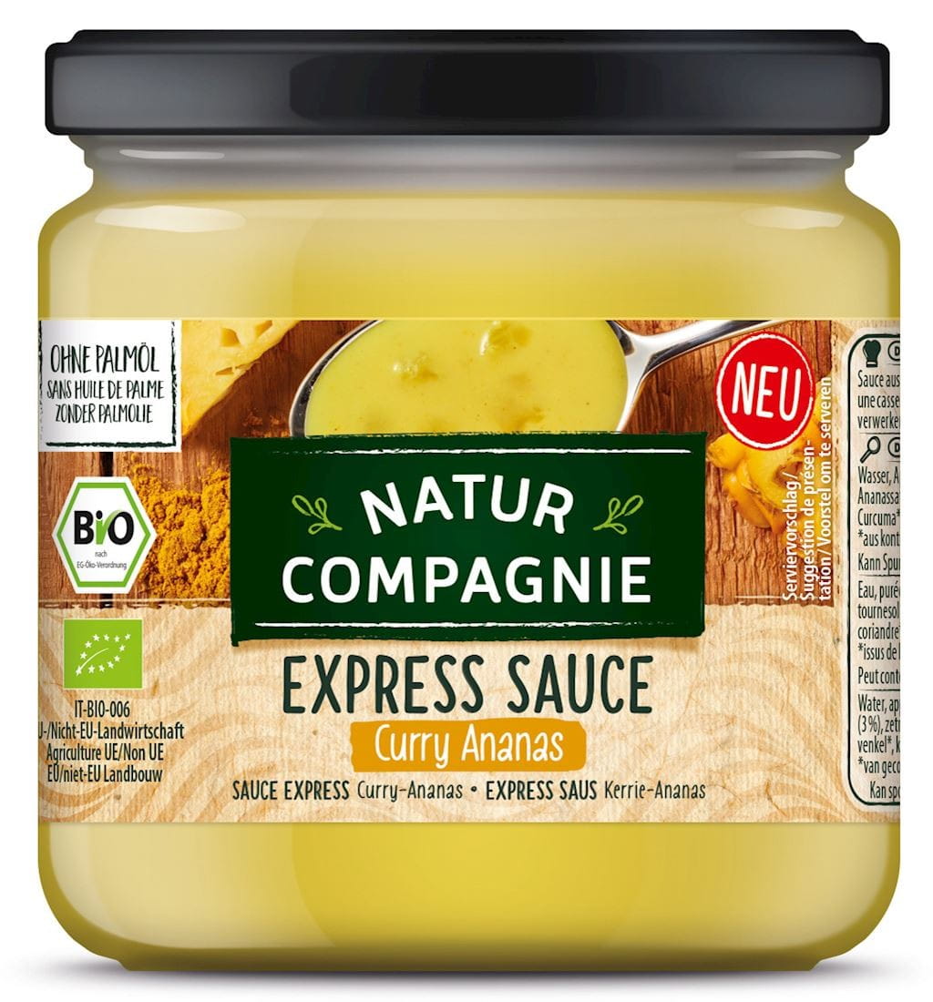 Currysauce mit Ananas BIO 325 ml - NATUR COMPAGNIE