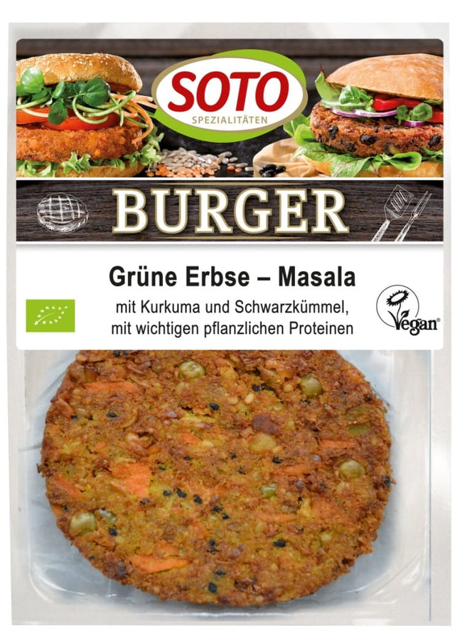 Vegane Burger mit Erbsen BIO 160g SOTO Hover Image
