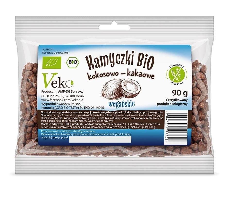 Glutenfreie Kokos- und Kakaokies BIO 90 g - VEKO