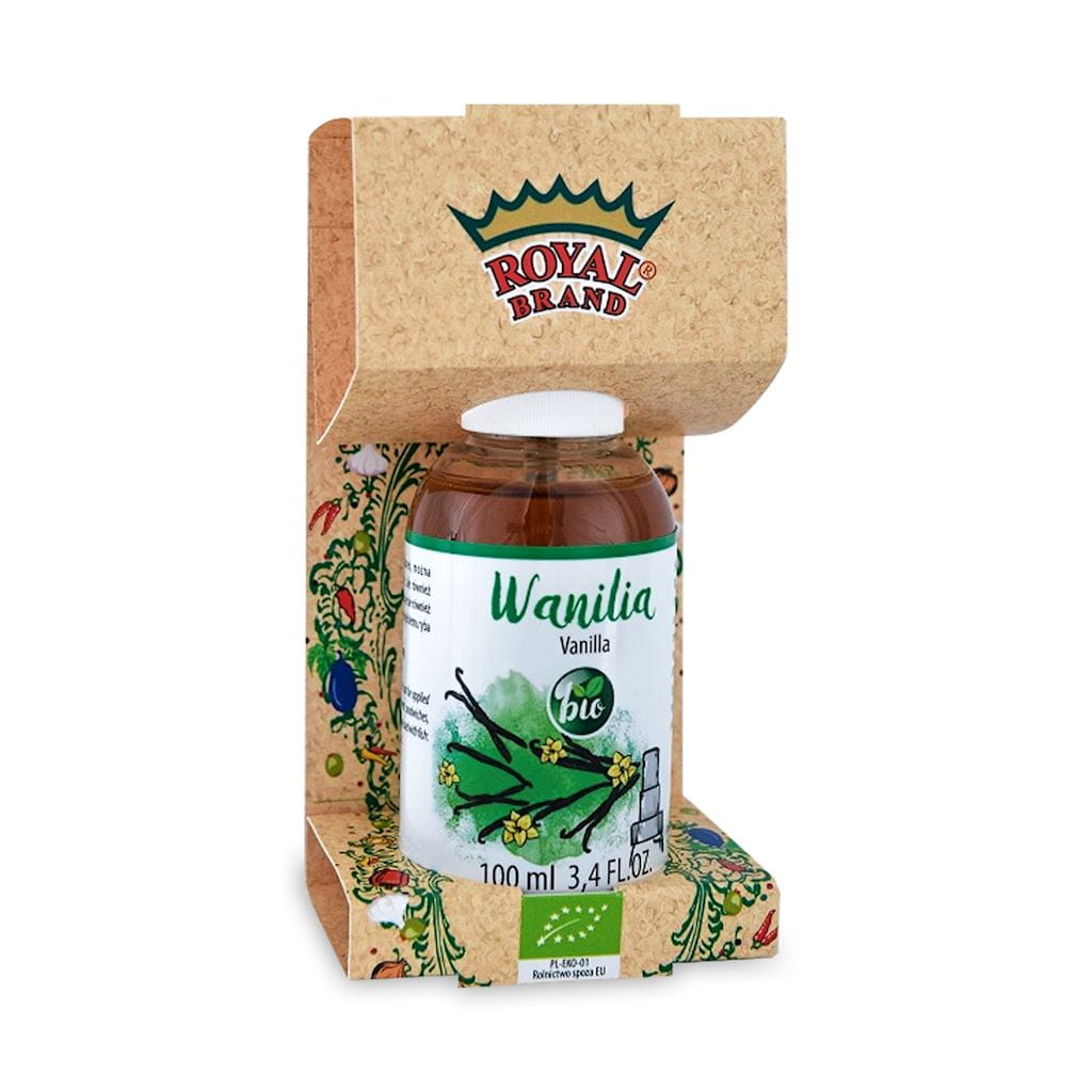 Bio Vanillegewürz in Zerstäuber von ROYAL BRAND, 100 ml, aromatisches Vanillearoma in praktischer Sprühflasche