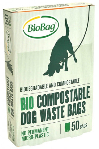 Beutel für Hundekot 50 Stück (kompostierbar und biologisch abbaubar) - BIOBAG