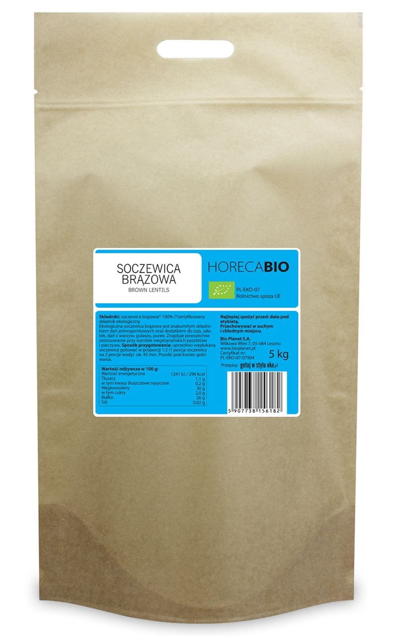 Linsen braun BIO 5 kg - HORECA