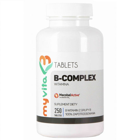 Vitamin B-KOMPLEX B1 B2 B6 B12 Biotin 250 Tabletten MYVITA