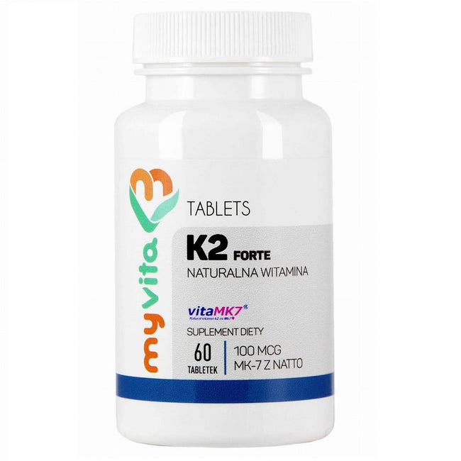 Vitamin K2 MK - 7 K2 MK7 100mcg mit Natto K2MK7 60 Tabletten MYVITA Hover Image