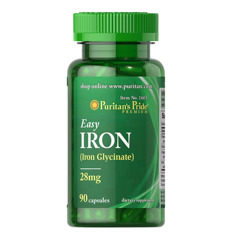 Eisen Eisen 28mg 90 Kapseln PURITAN'S PRIDE
