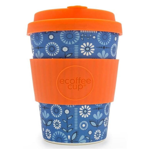 Bambusfaserbecher von ECOFFEE CUP, 350 ml, mit Dutch Oven Motiv, umweltfreundlicher Trinkbecher aus nachhaltigem Material